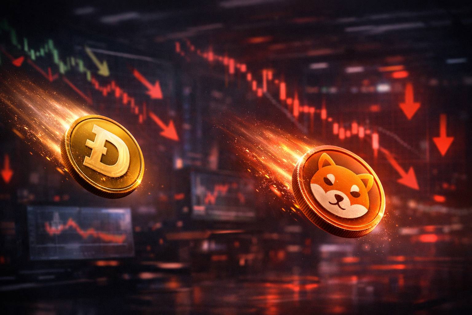 DOGE and SHIB Lose Momentum as Risk Appetite Fades Across Crypto Market