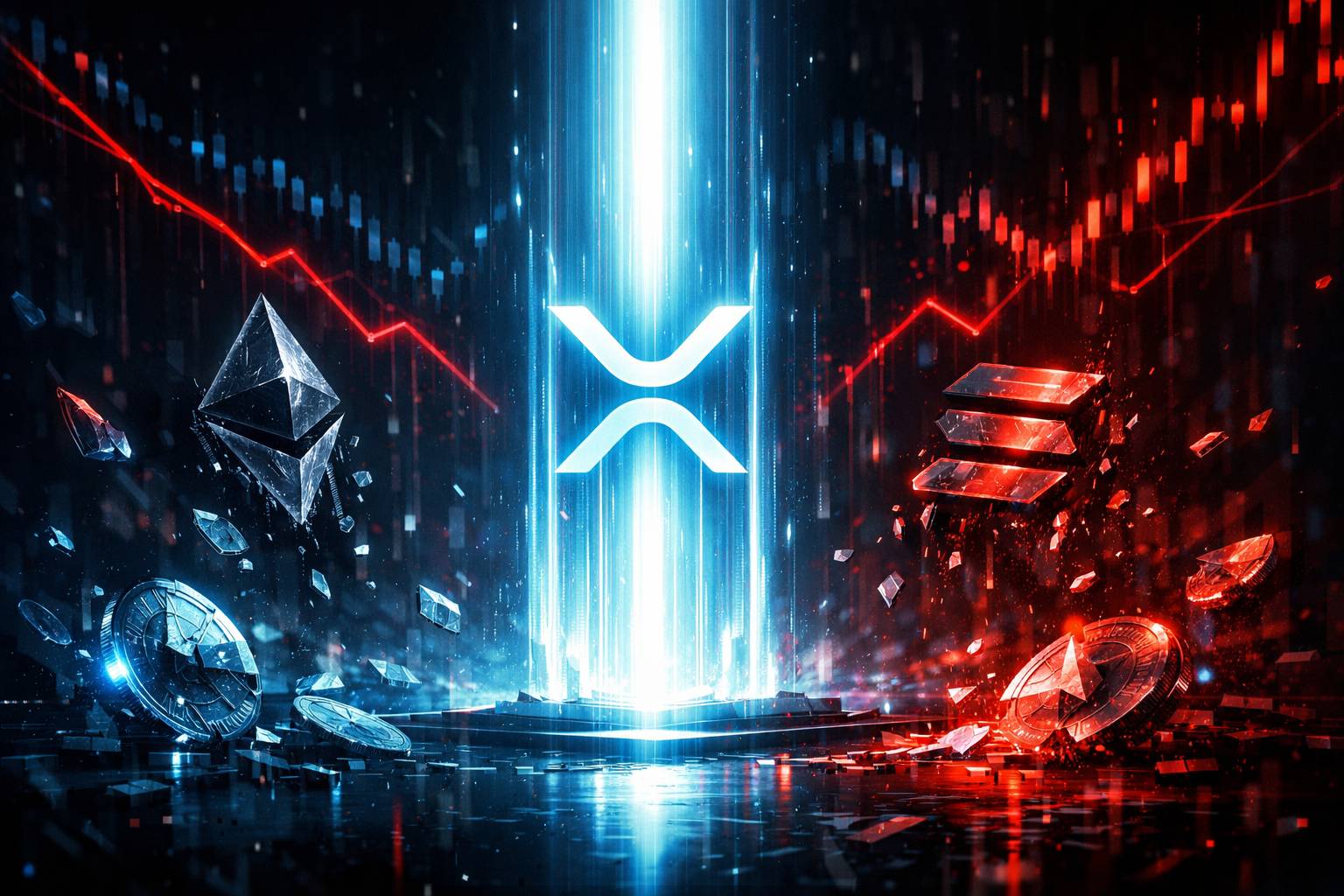 Altcoins Struggle for Momentum as XRP Holds Strong While ETH and SOL Drift Lower