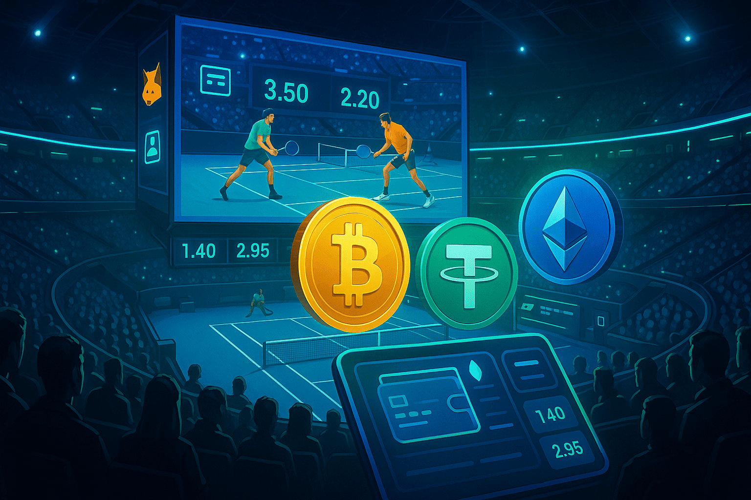 Tennis Betting With Crypto: Top Sportsbook that Supports BTC, USDT & ETH