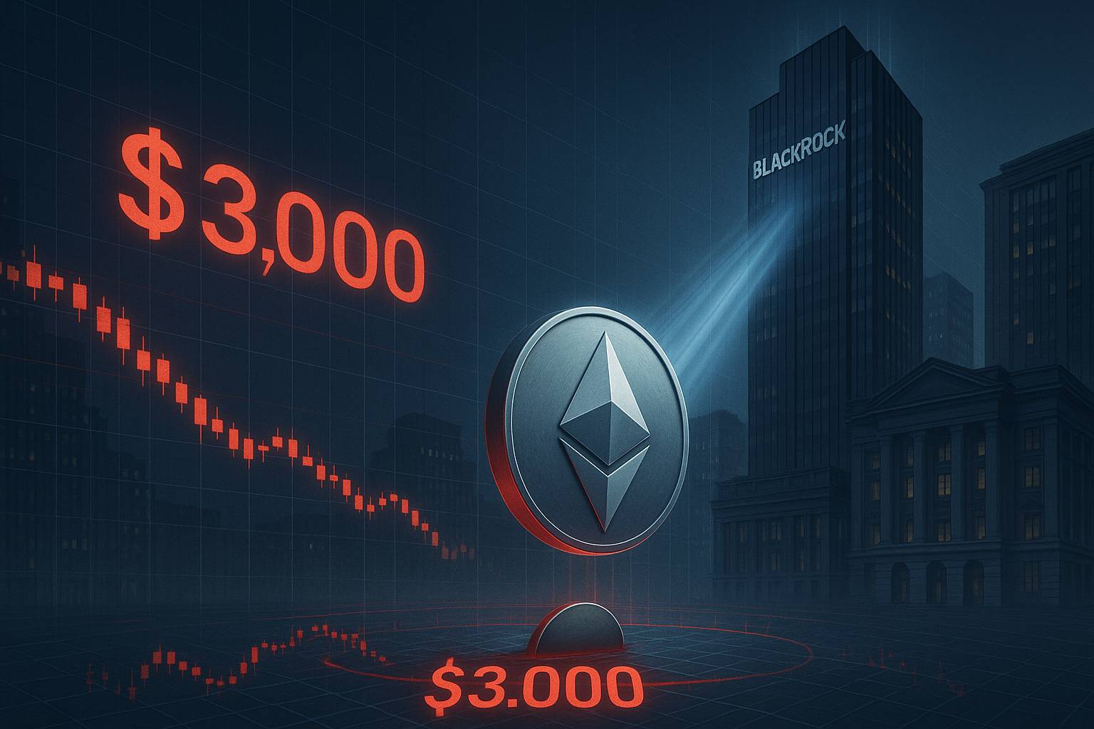 ETH Slides Below $3K but BlackRock ETF Momentum Could Flip Trend
