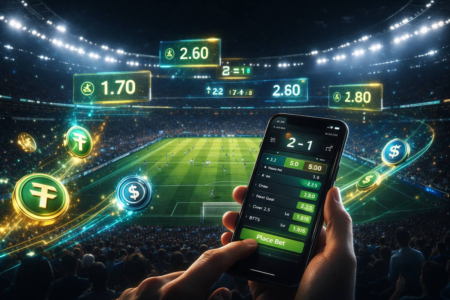 Sports Betting with Stablecoins: Best Live Betting Sites with High Odds
