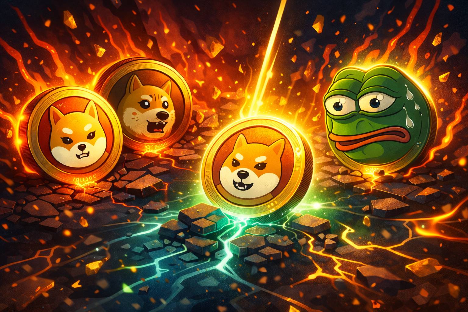SHIB, DOGE, PEPE Under Fire — Which Meme Coin Could Recover First?
