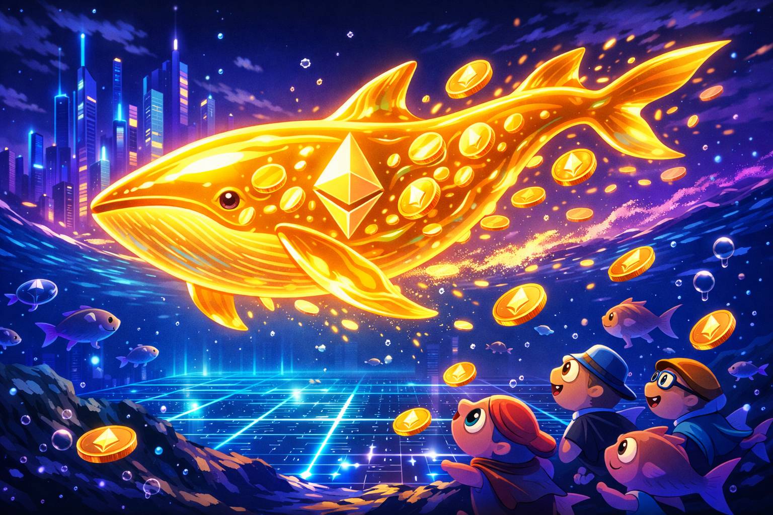 Ethereum Sees $100 Million Whale Accumulation as Institutional Interest Grows