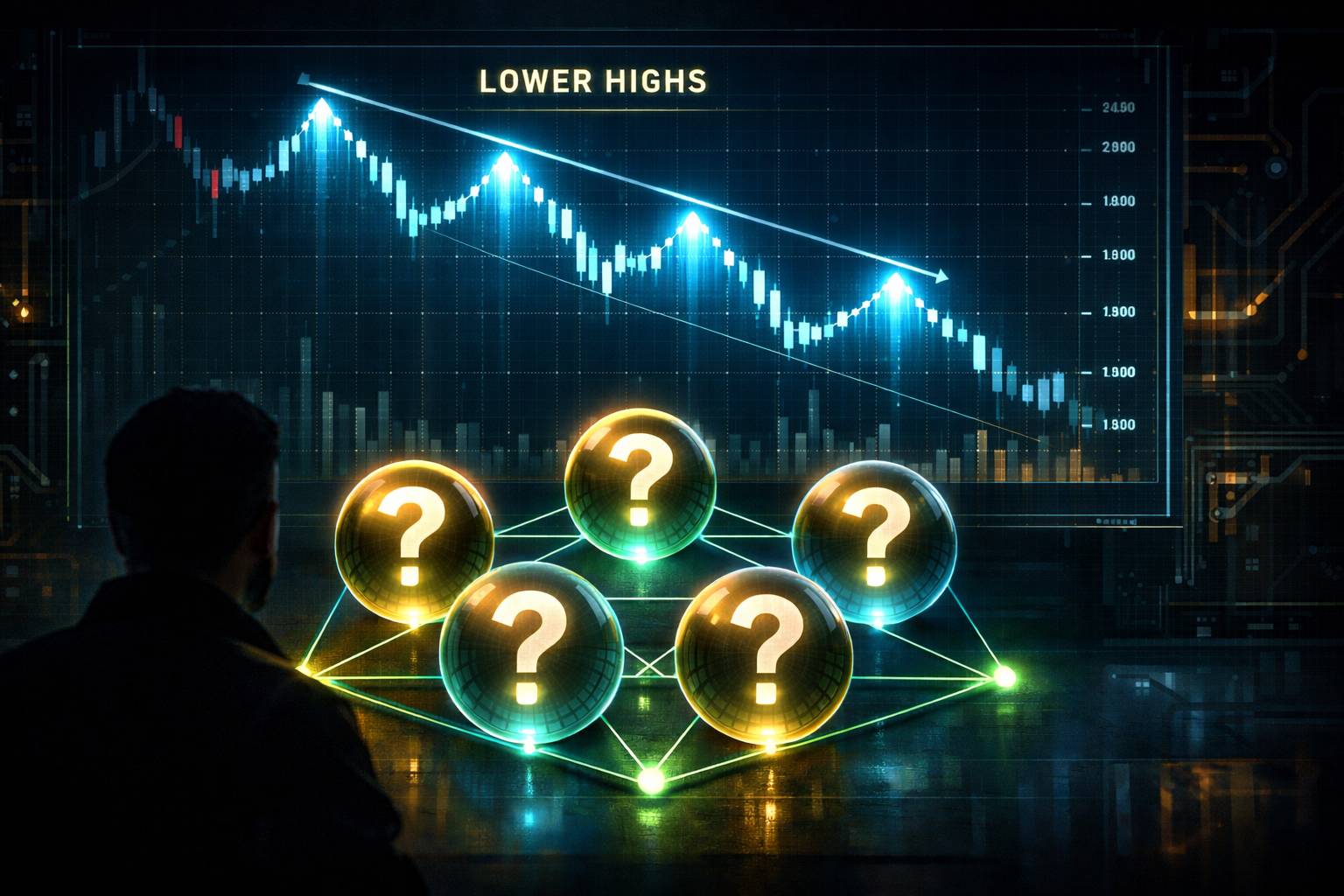 Lower Highs Continue to Form, Top Coins Traders Add for Diversification