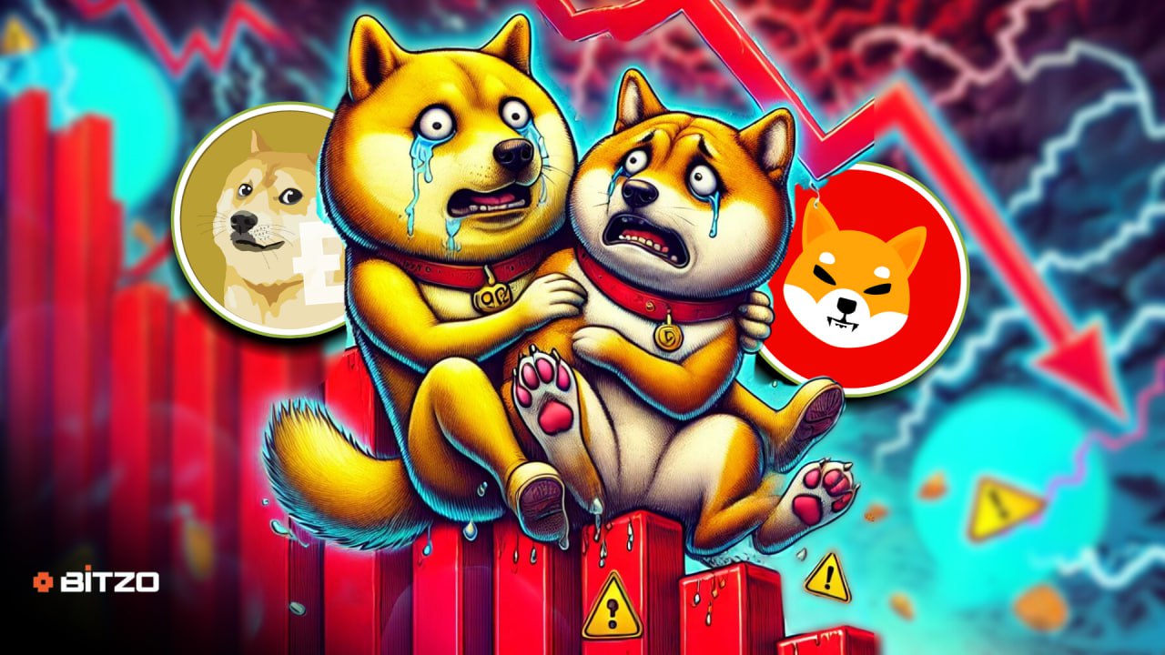 Dogecoin (DOGE) Slumps 42% as RSI Nears Oversold—Shiba Inu (SHIB) Down 31%, Holds Key Support