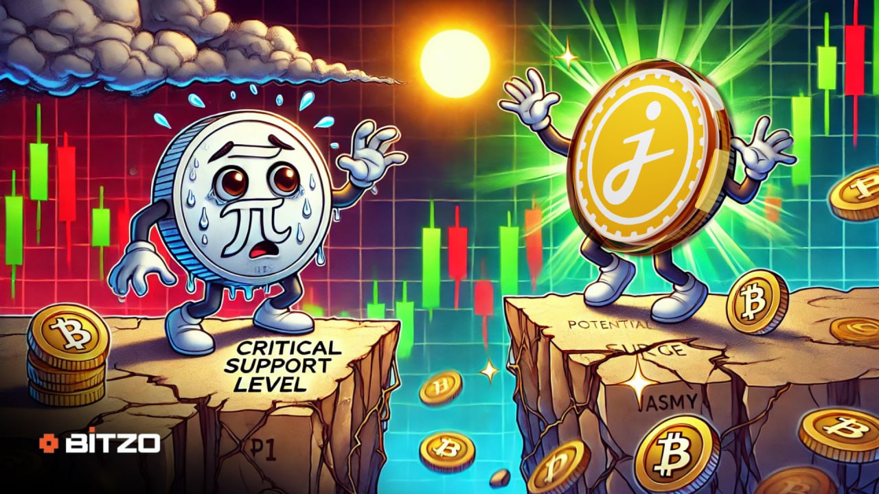 Will PI Coin Rebound? PI Near Critical Support Levels, While JasmyCoin (JASMY) Eyes Potential Surge