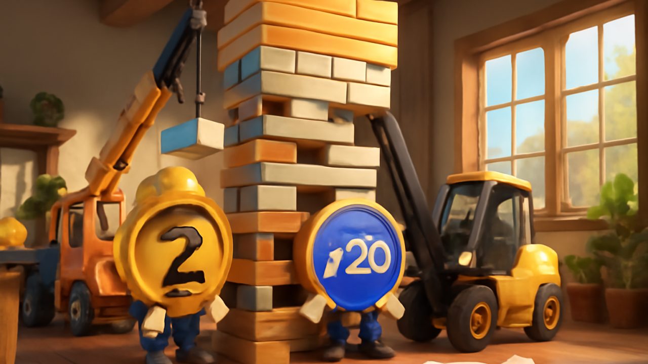 Crypto Treasury Companies Reach $340B as ZEC and HYPE Vehicles Outrun Their Tokens — Jenga Treasury Tower Metaphor