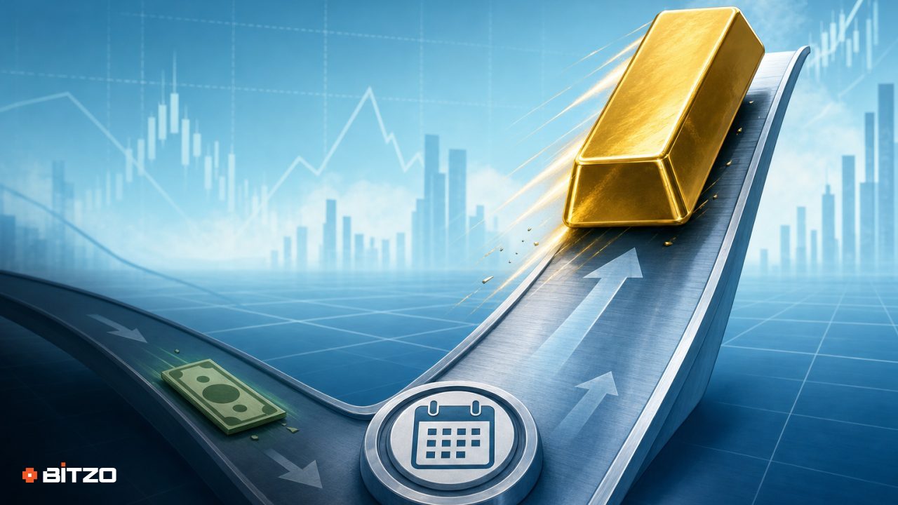 Gold Reaches a Seven-Week High While the Dollar Slides Before Payrolls