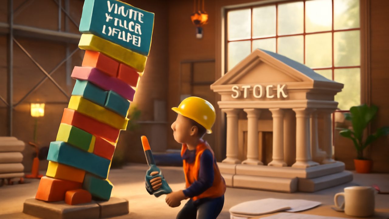 Credit Spreads High-Yield Debt Signals Market Stress Before Stocks Jenga Construction