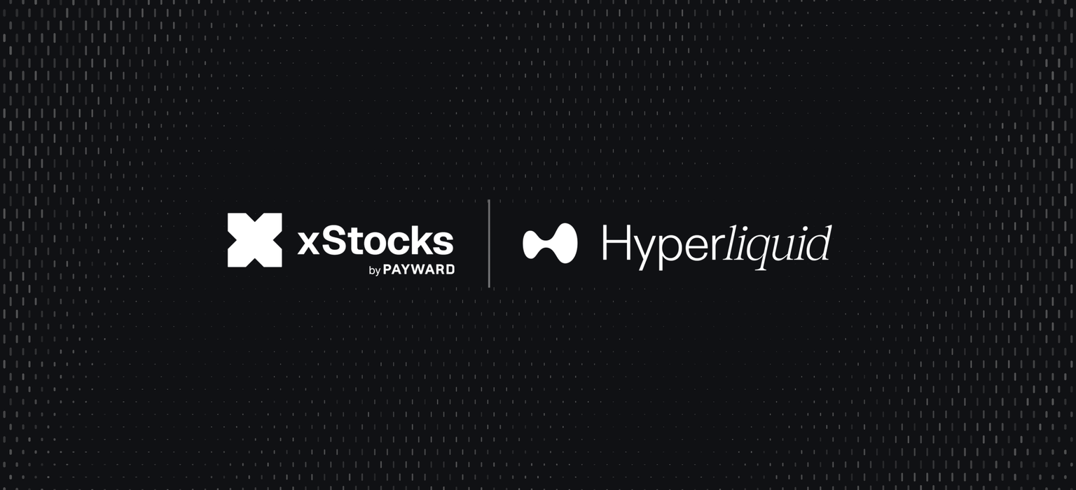 Official xStocks and Hyperliquid launch graphic for native tokenized-equity markets on HyperCore.