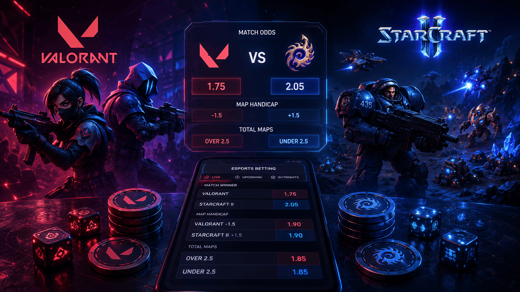Valorant and StarCraft Betting Markets Explained
