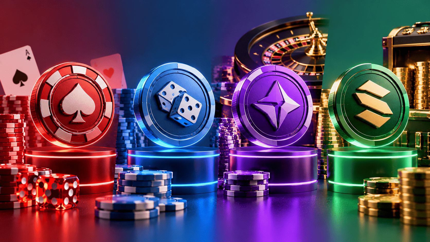 RLB, SHFL, DESU and $BC: Four Casino Token Models Side by Side
