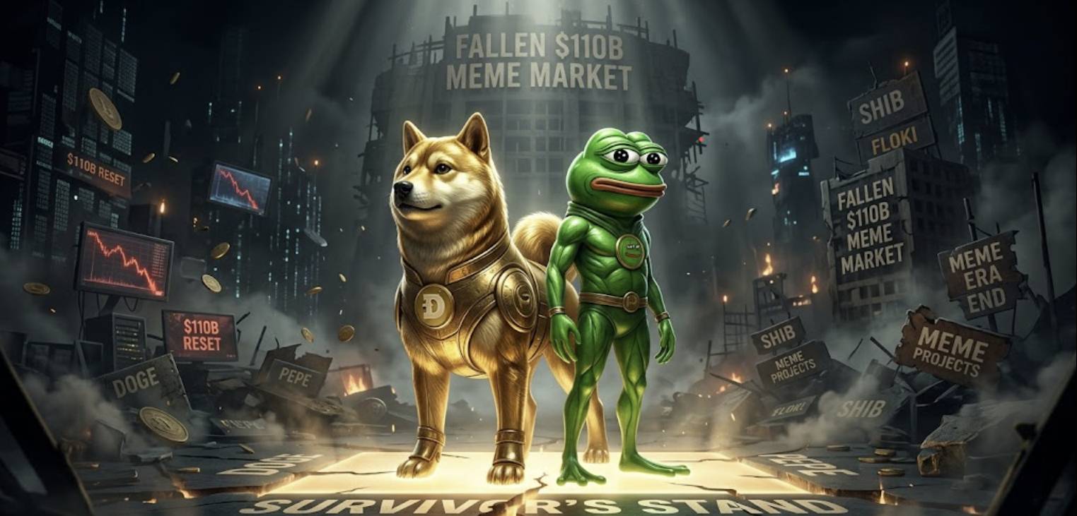 Dogecoin (DOGE) And PEPE: As Meme Sector Cap Slides From $110B To $34B, Do DOGE And PEPE Stage A Comeback Or Keep Bleeding?