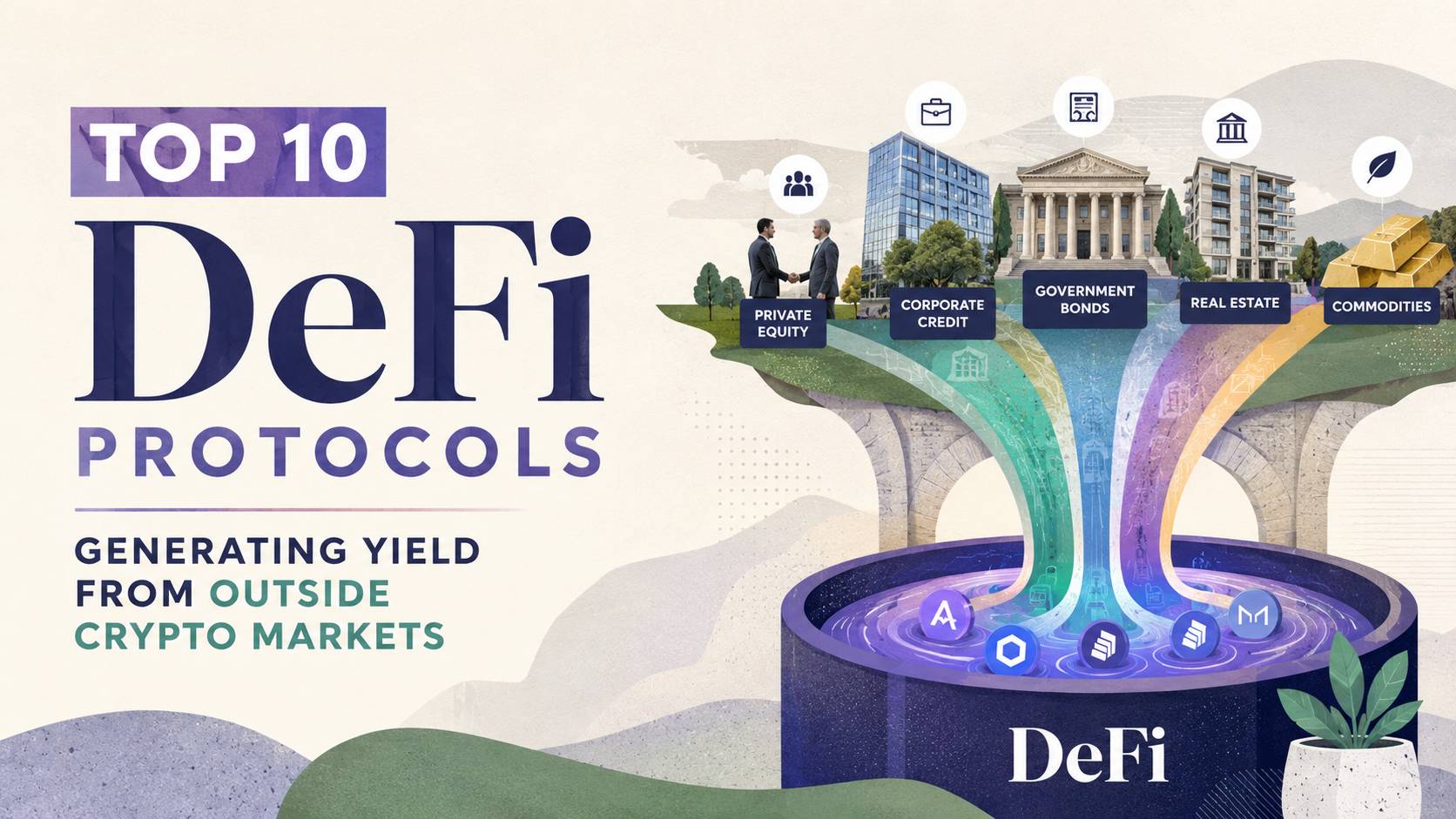 Top 10 DeFi Protocols Generating Yield from Outside Crypto Markets