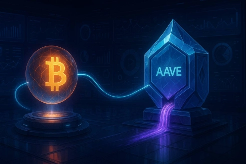 Aave Unlocks Native Bitcoin Collateral — Is AAVE the Sleeper DeFi Winner of December?