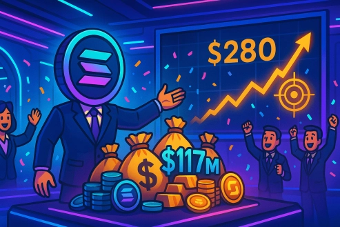 DeFi Corp Adds $117M in Solana — Could SOL Rally Back Toward $280?