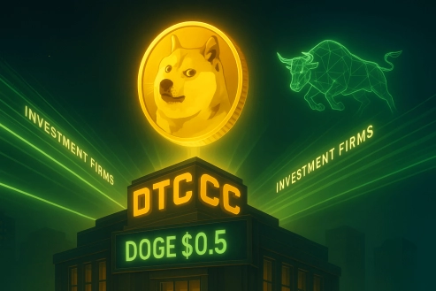21Shares Launches Dogecoin ETF on DTCC — Could DOGE Break $0.50 With Institutional Flows?