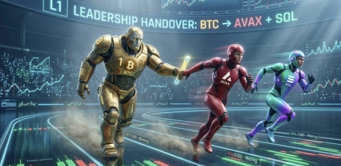 Avalanche (AVAX) And Solana (SOL): With AVAX And SOL Outperforming BTC Today, Is This The Start Of A New L1 Rotation Leg?