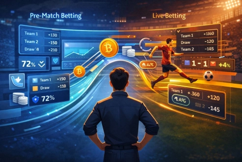 How to Combine Live and Pre-Match Bets in One Crypto Strategy