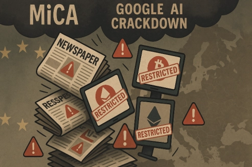 Western Europe’s Crypto Media Enters Freefall as MiCA Bites and Google Cracks Down on AI Content, Outset PR Says