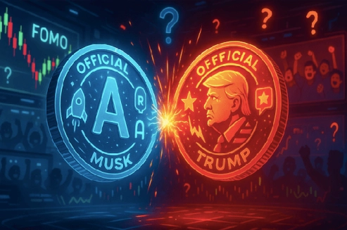 Epic Meme Coin Battle: Will OFFICIAL MUSK Overtake OFFICIAL TRUMP?