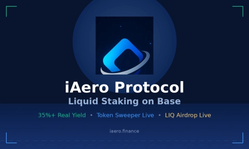 iAero Protocol Launches Token Sweeper, Distributes 5% of LIQ Supply to Stakers