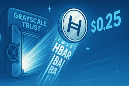 HBAR Jumps as Grayscale Plans Hedera Trust — Could Hedera Rally Toward $0.25 Soon?