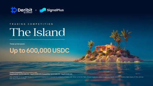 Deribit and SignalPlus Launch The Island Trading Competition With Up to $600,000 USDC in Prizes