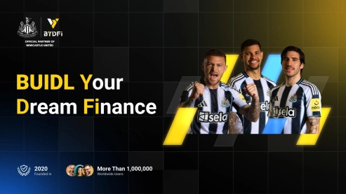 BYDFi Highlights 'BUIDL' Ethos During Newcastle United Match Against Arsenal