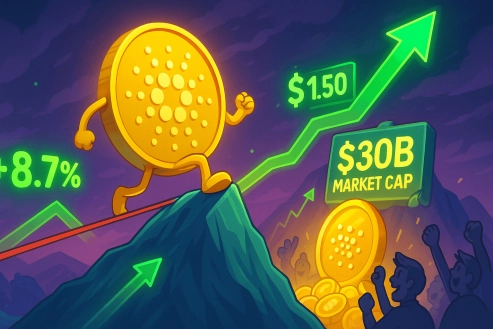 Cardano Climbs 8.7%, Market Cap Tops $30B — Could ADA Break Back Above $1.50 Soon?