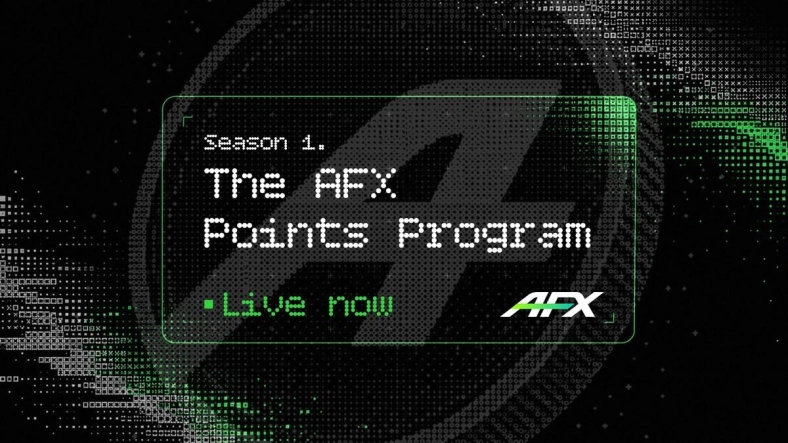 AFX Launches Mainnet Points Program to Reward Real Traders, Liquidity Providers, and Communities