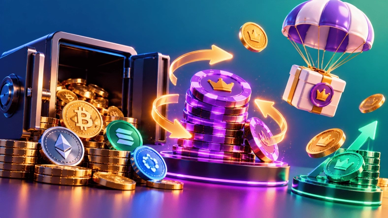 Token Rewards at Web3 Casinos: Staking, Rakeback and Airdrops Compared