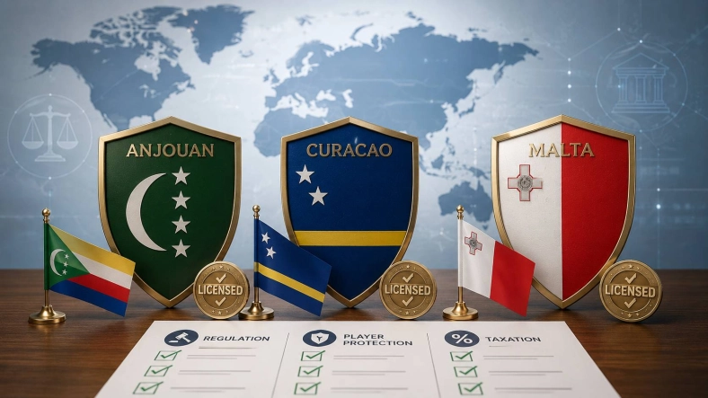 Anjouan, Curacao, and Malta Licensing Compared