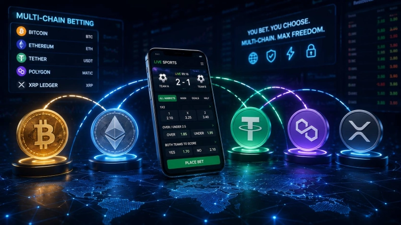 Multi-Chain Crypto Betting Across BTC, ETH, USDT, and More