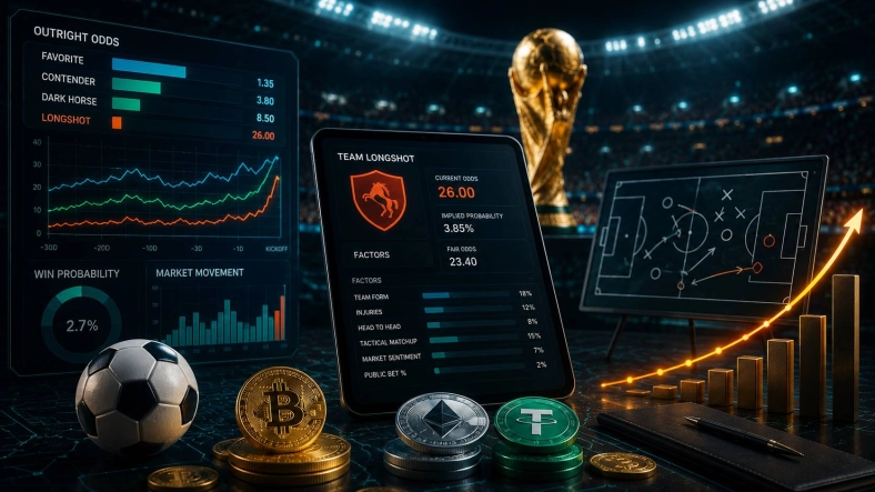 Modelling the Upset: How Crypto Books Price a Final Longshot