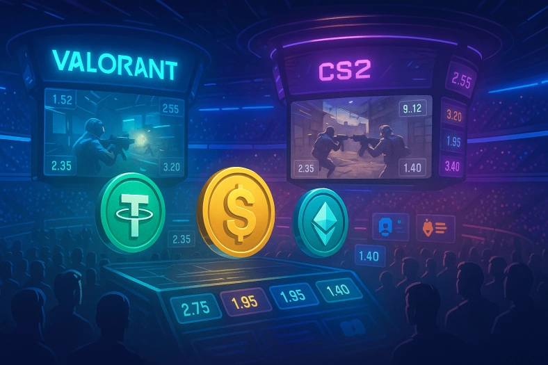 Bet on Valorant & CS2 With Stablecoins: Trusted Blockchain Sportsbooks 2025