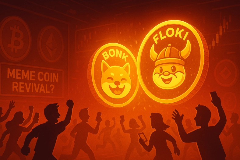 BONK and FLOKI Buck the Market — Are Retail Traders Returning to Meme Coins?
