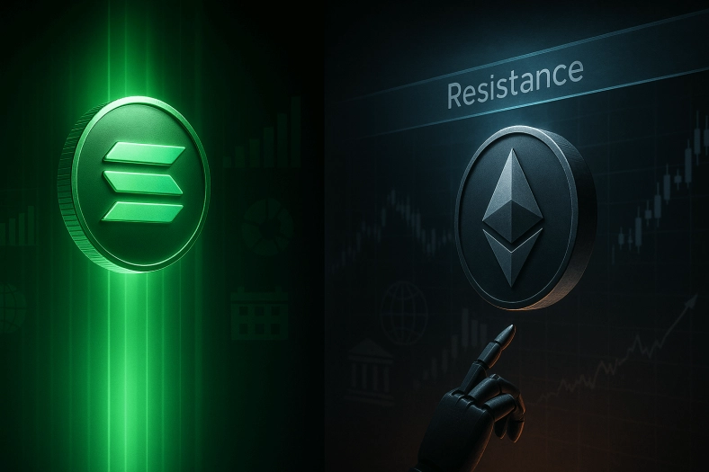 Crypto Market Steady Ahead of Major Economic Releases: Solana Strengthens While Ethereum Stalls at Resistance