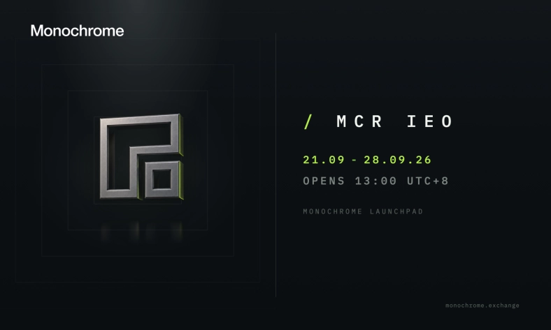 Multi-Asset Trading Venue Monochrome Exchange Announces IEO of Its Native Token, $MCR